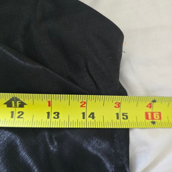 *NWT Jluxlabel Black Gala Pleated Corset Tube Top Black-M Satin Formal Party - Picture 7 of 7